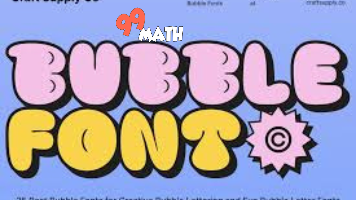 bubble font